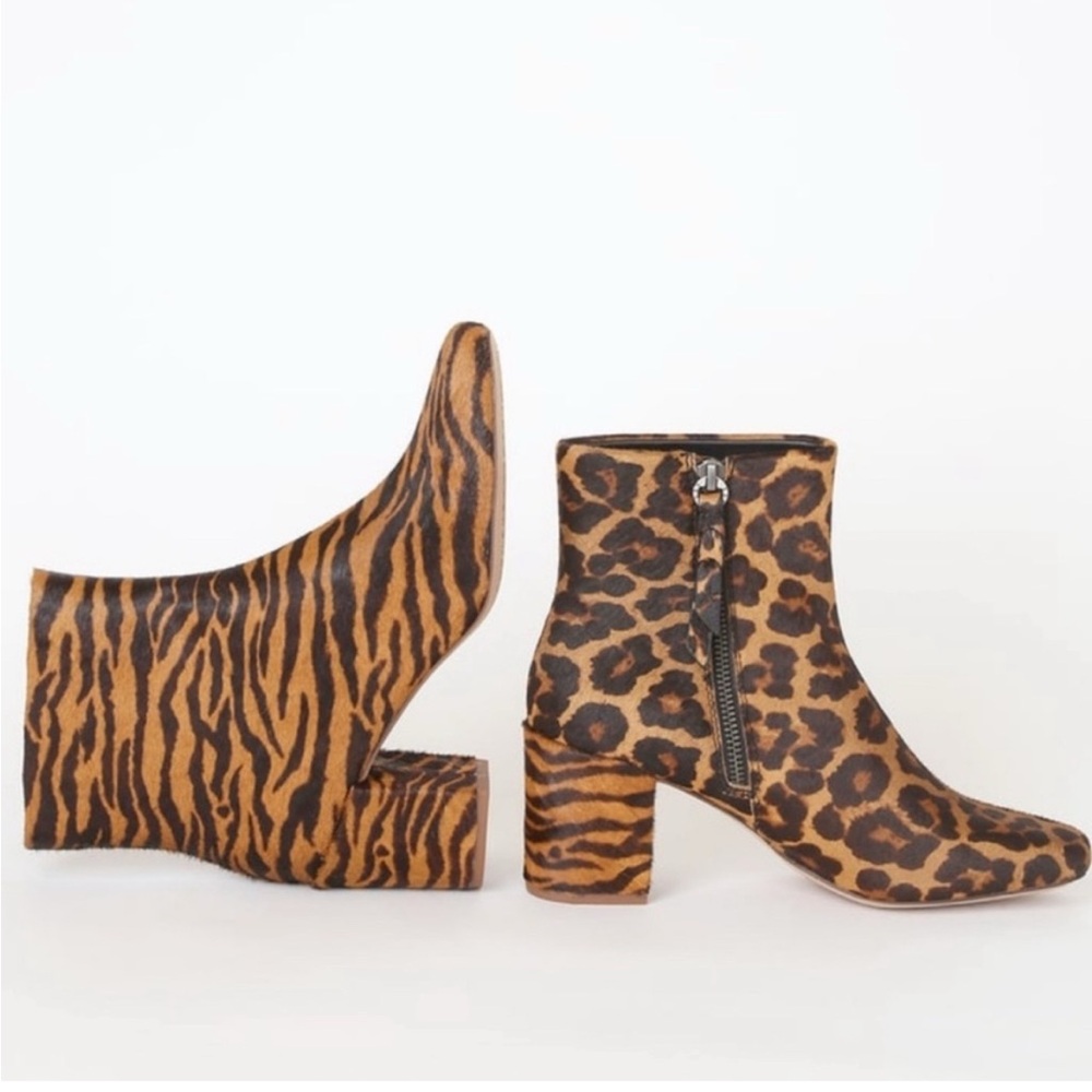 Animal Print Ankle Boots